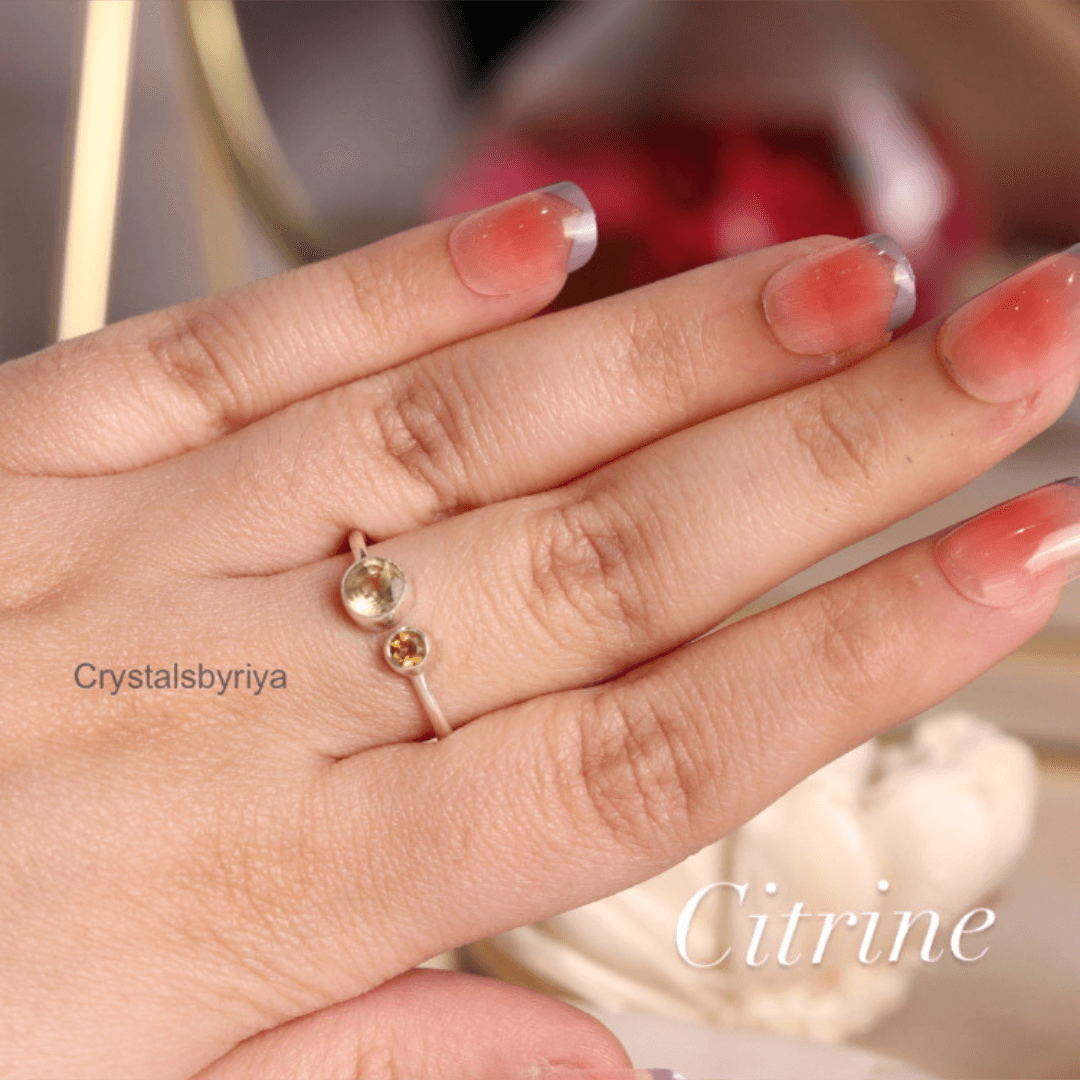 Citrine silver ring — image 7