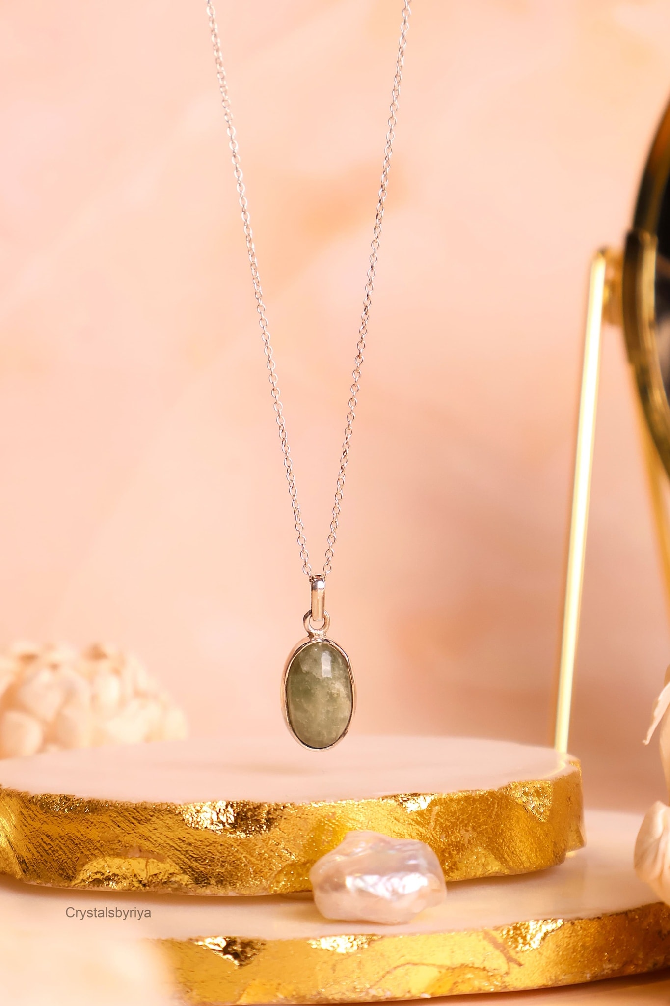 Aquamarine Silver Pendant — image 3
