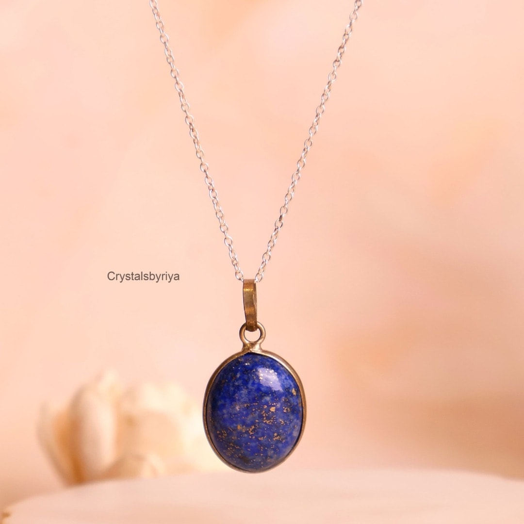Lapis Lazuli Silver Pendant — image 4