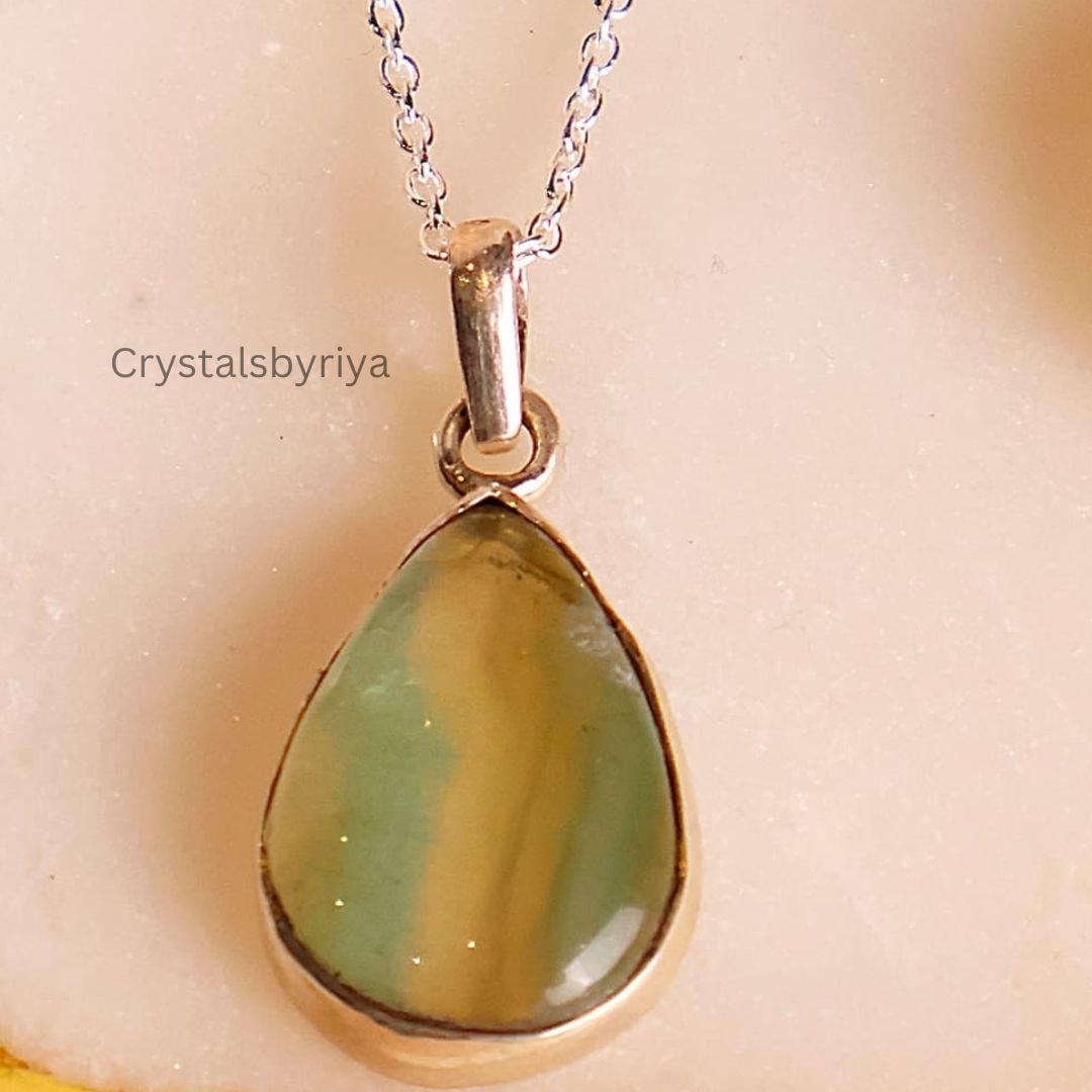 Multi Fluorite Silver Pendant — image 3
