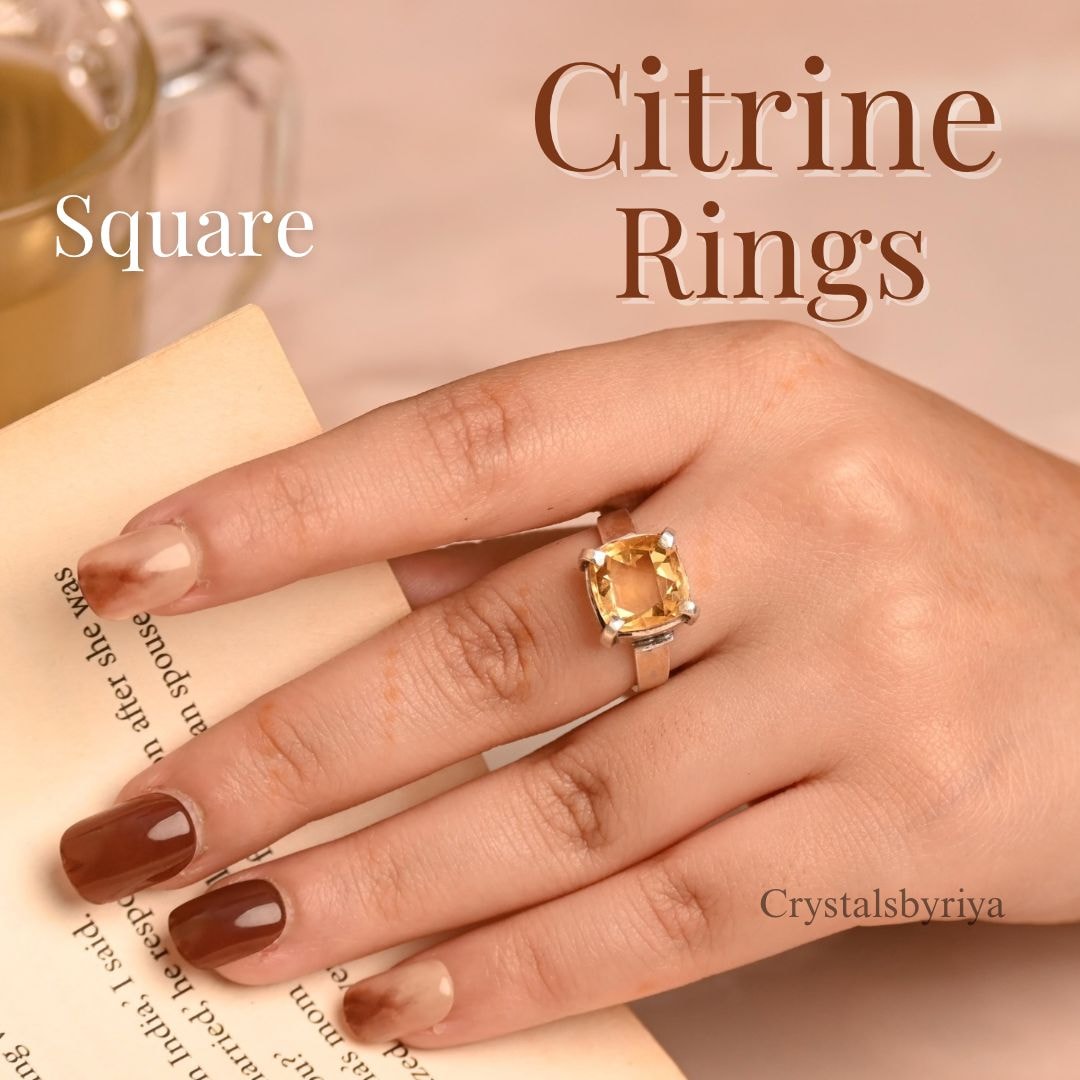 Citrine silver ring — image 8