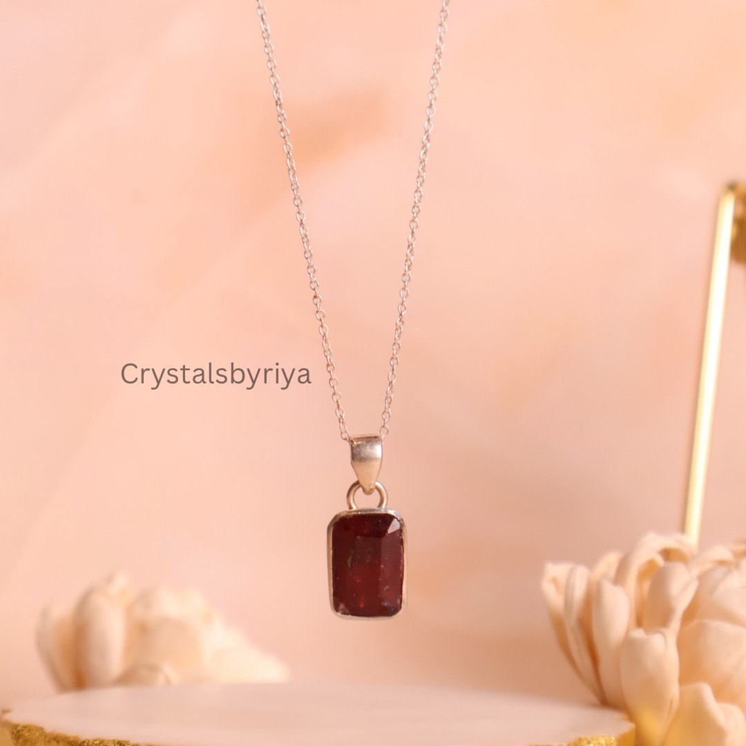 Ruby Silver Pendant — image 3