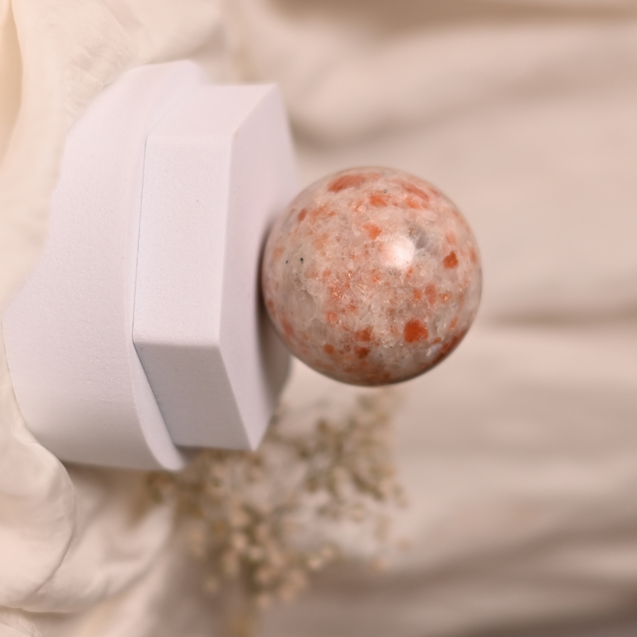 Red Jasper Sphere Ball - alternate view