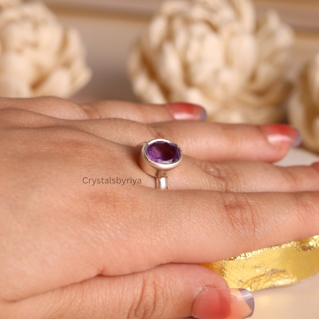 Amethyst Silver ring — image 5