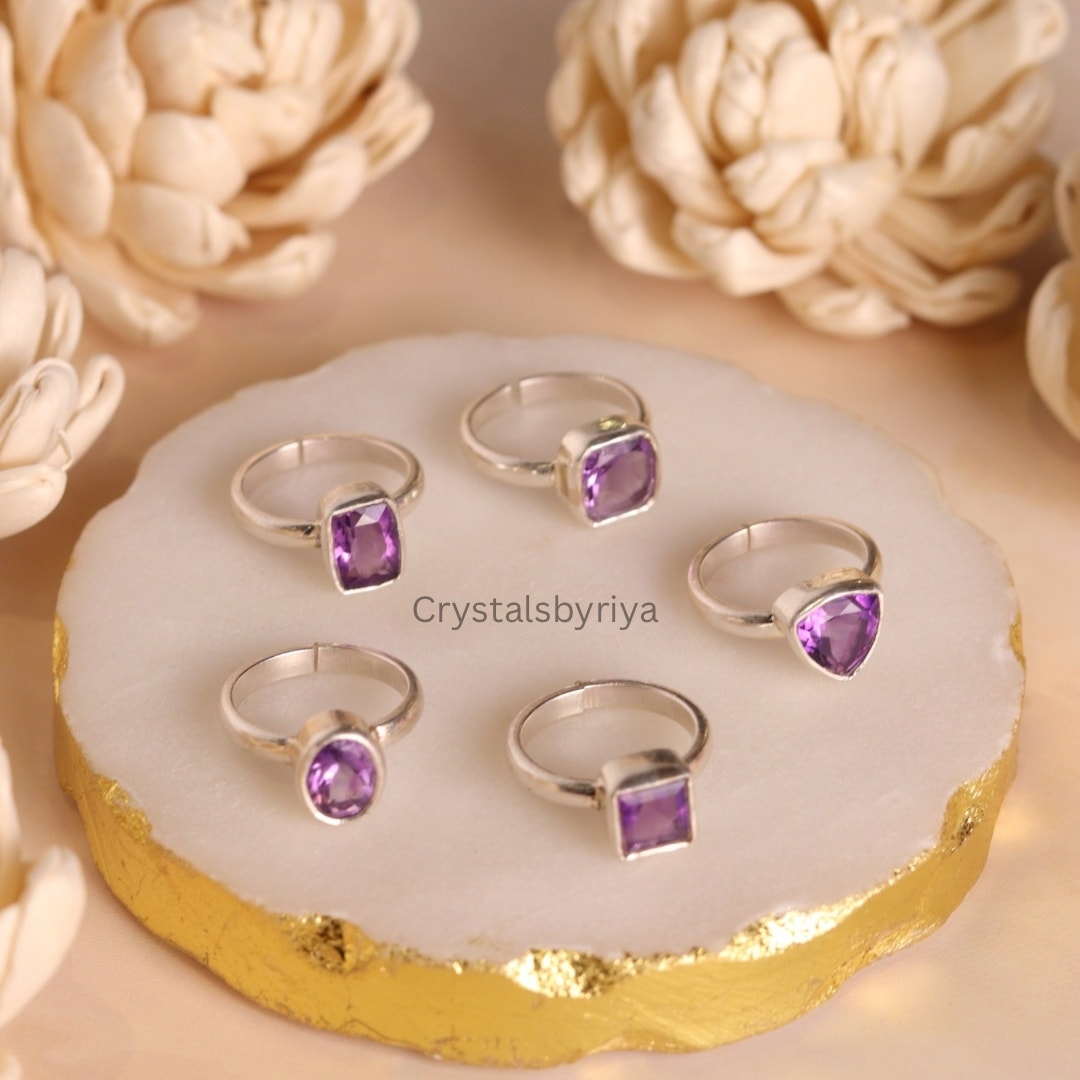 Amethyst Silver ring — image 6