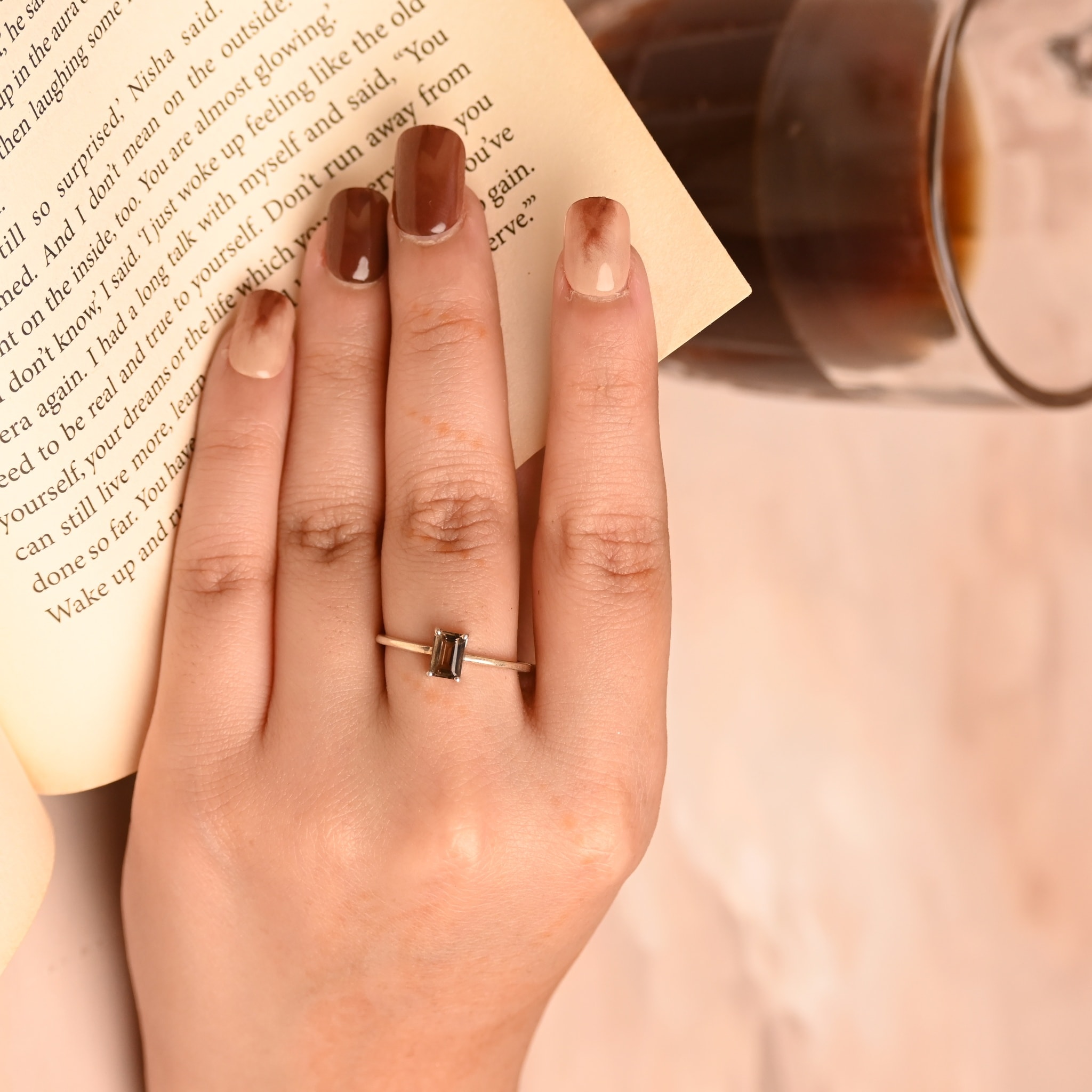 Smoky Quartz silver ring — image 3