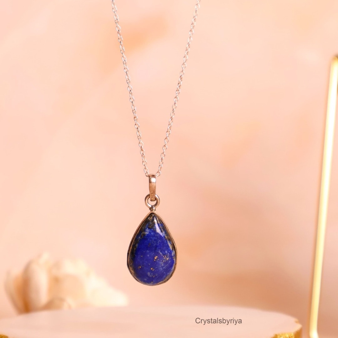 Lapis Lazuli Silver Pendant — image 5
