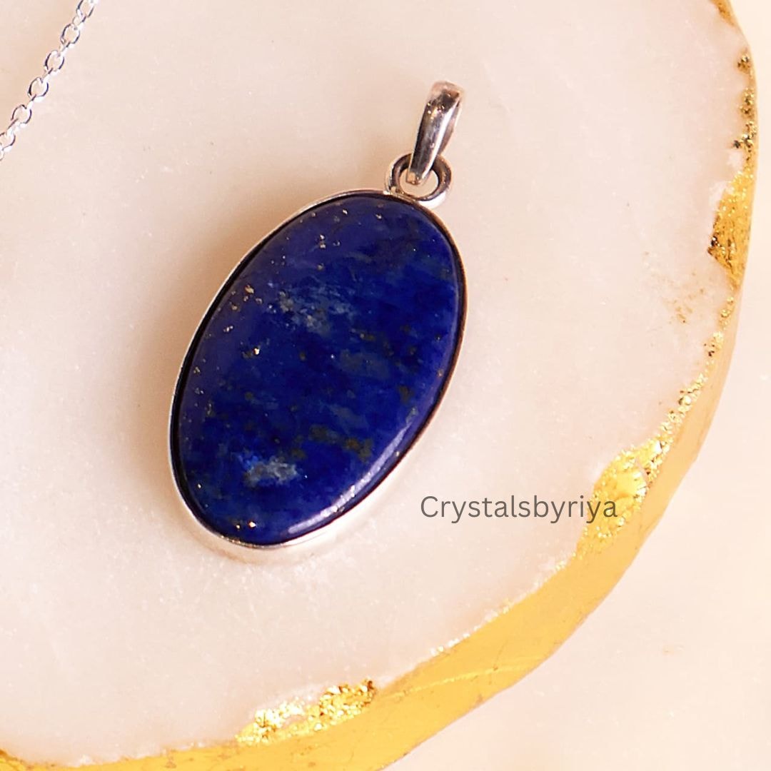 Lapis Lazuli Silver Pendant — image 3