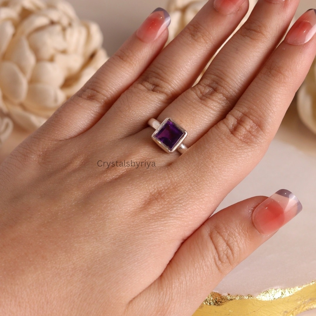 Amethyst Silver ring — image 4