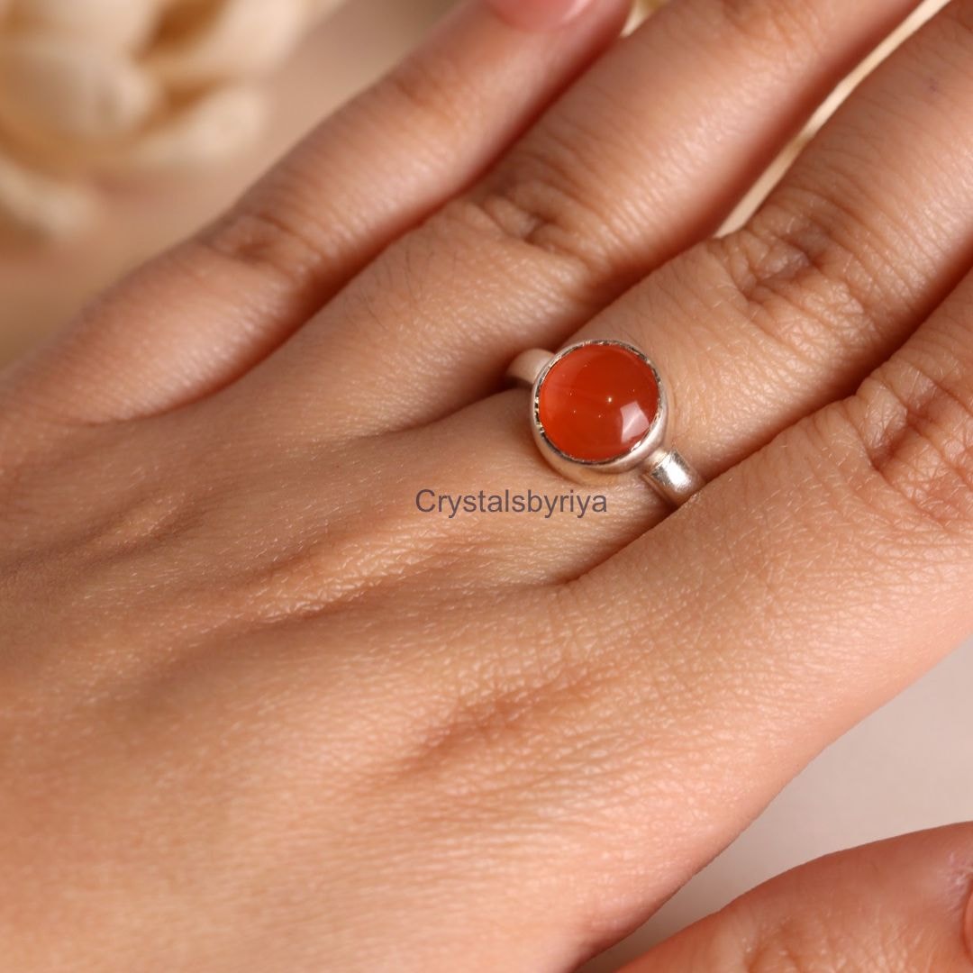 Carnelian Silver ring — image 4