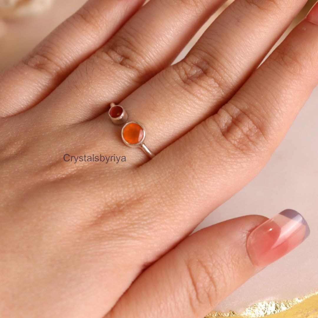 Carnelian Silver ring — image 6