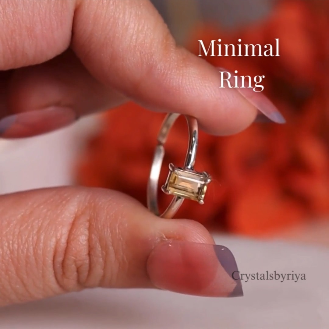 Citrine silver ring — image 6