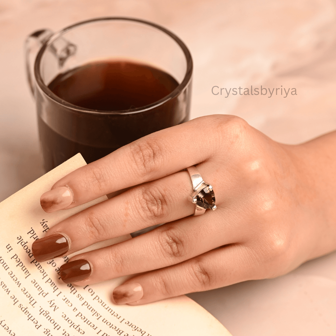 Smoky Quartz silver ring — image 5
