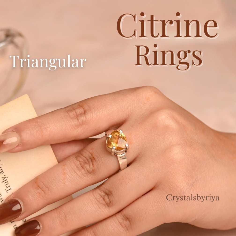 Citrine silver ring — image 5