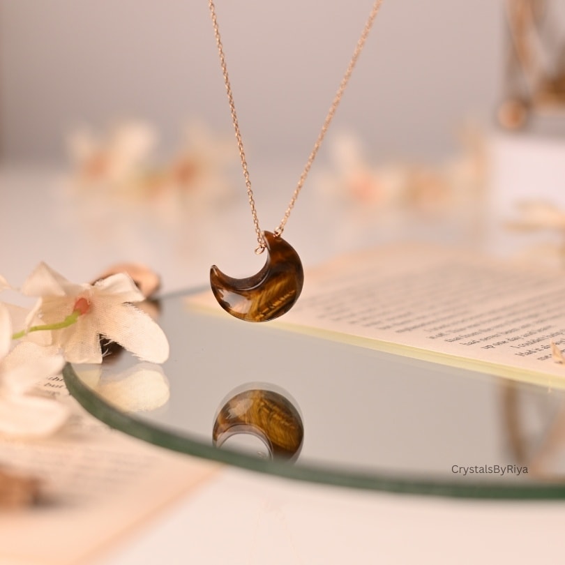 Tiger Eye Silver Necklace — image 3