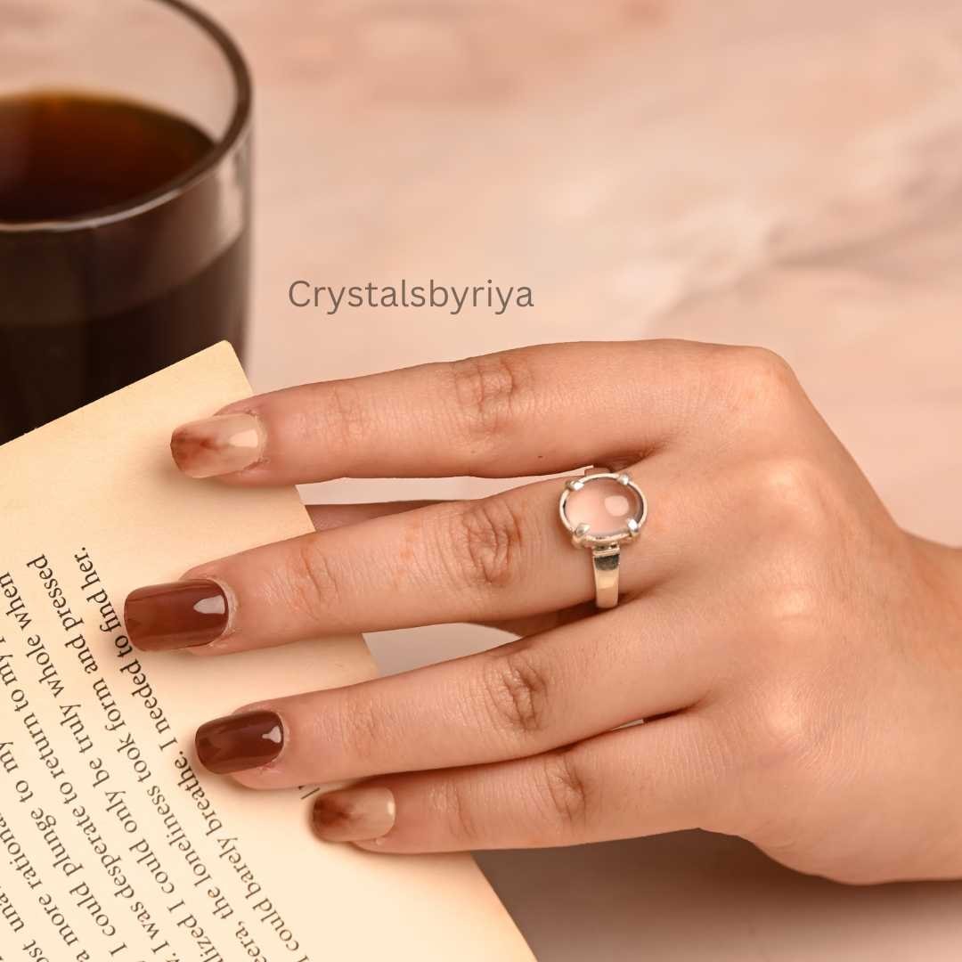Rose Quartz silver ring — image 8
