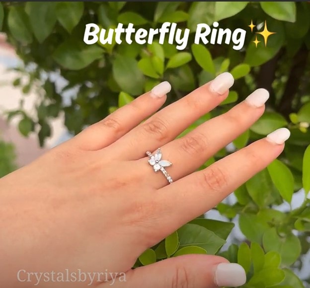 Rainbow Moonstone silver ring — image 8