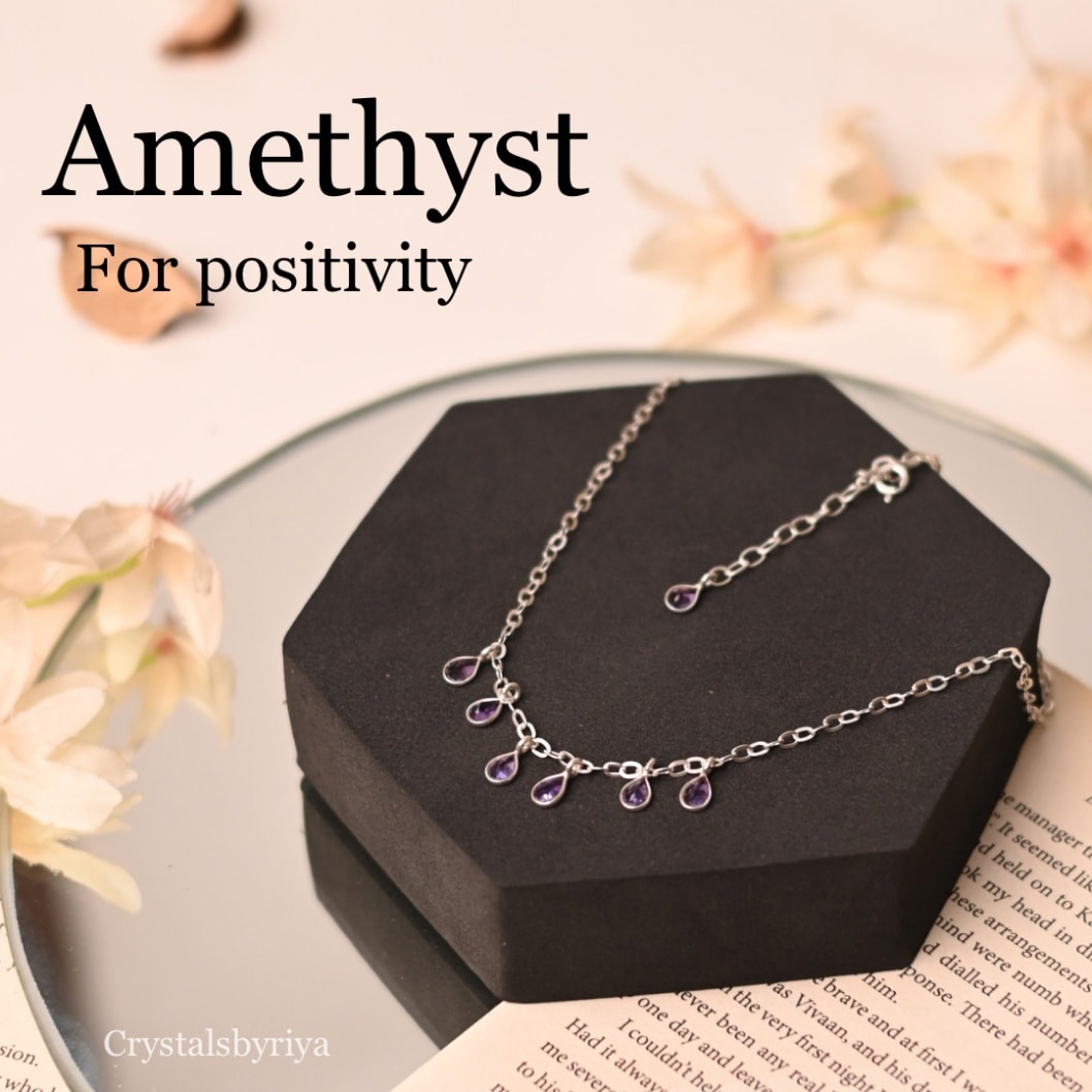Amethyst Silver Necklace — image 3