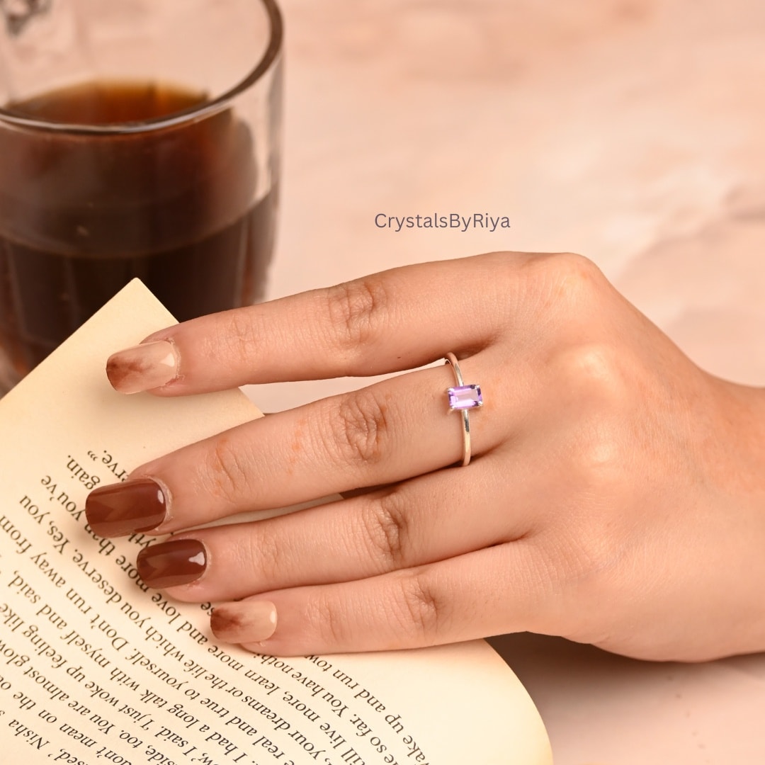 Amethyst Silver ring — image 9