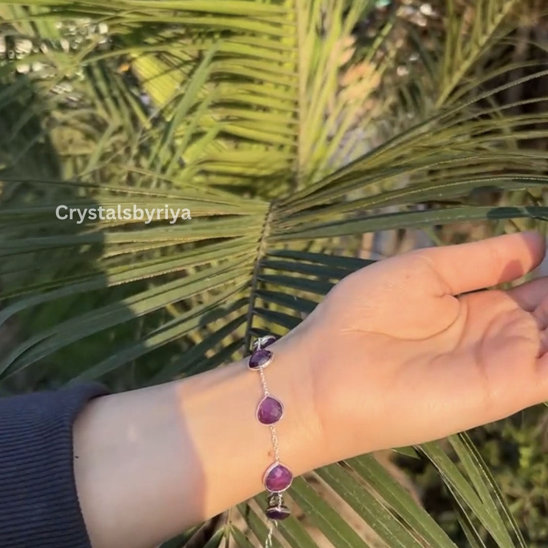 Amethyst Silver Bracelet — image 4