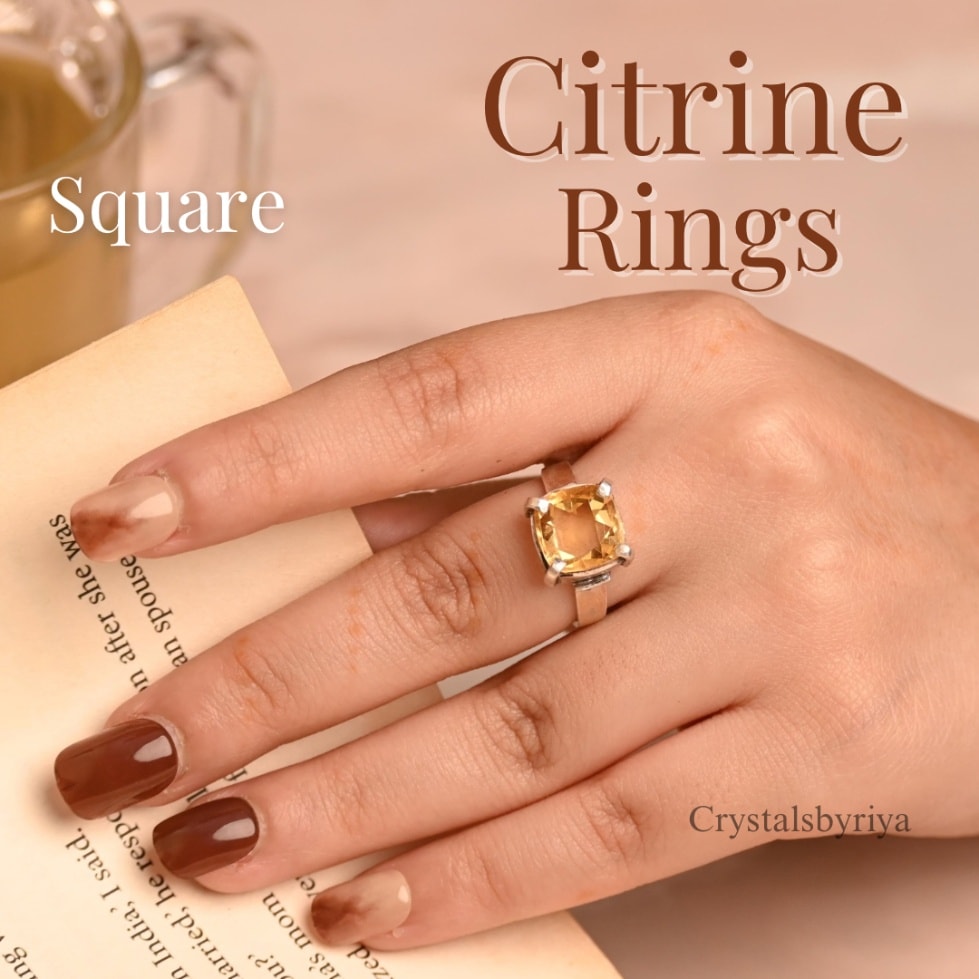 Citrine silver ring — image 3
