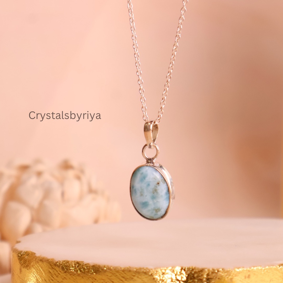 LARIMAR SILVER PENDANT